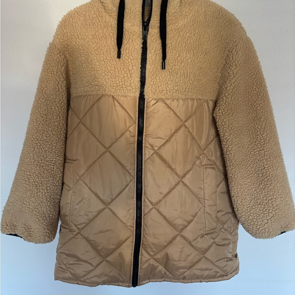 ASOS Beige Puffer Jacket - Picture 2 of 5